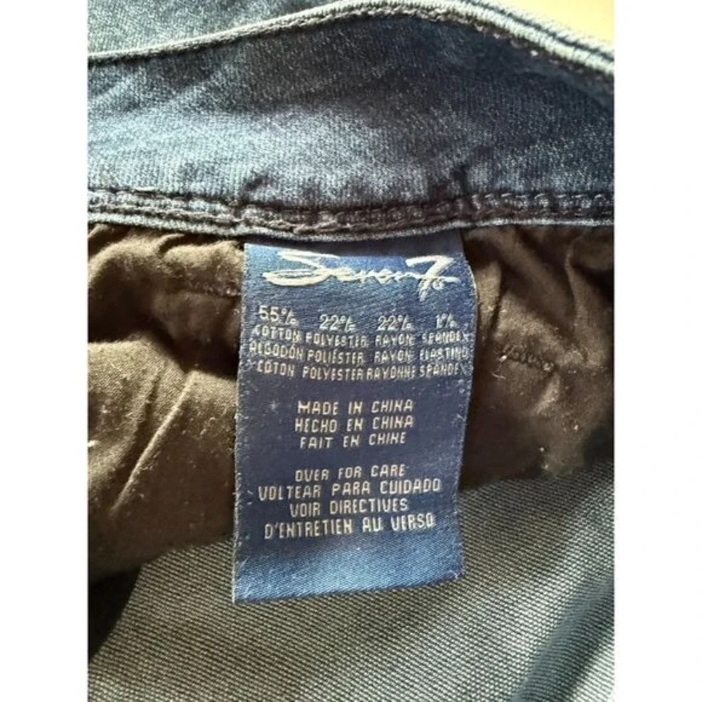 Seven7 Slim Boot‎ Jeans Size 12 Blue Slimaker Mid Rise Denim Pants 1001